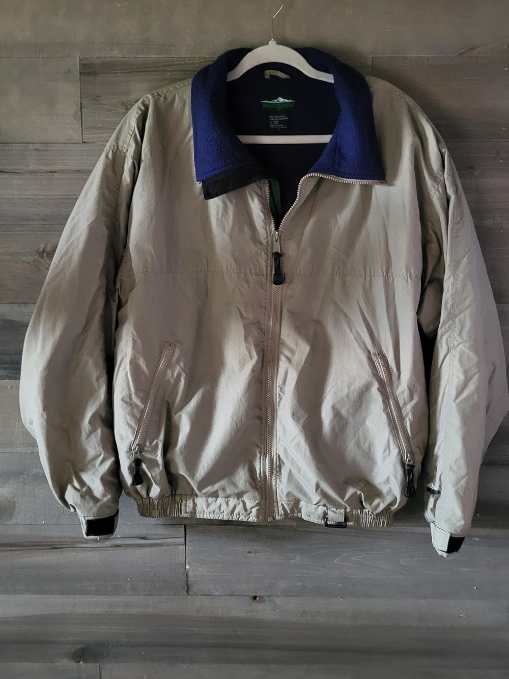 Vintage 90's White Sierra Men's Jacket, Lined Size L